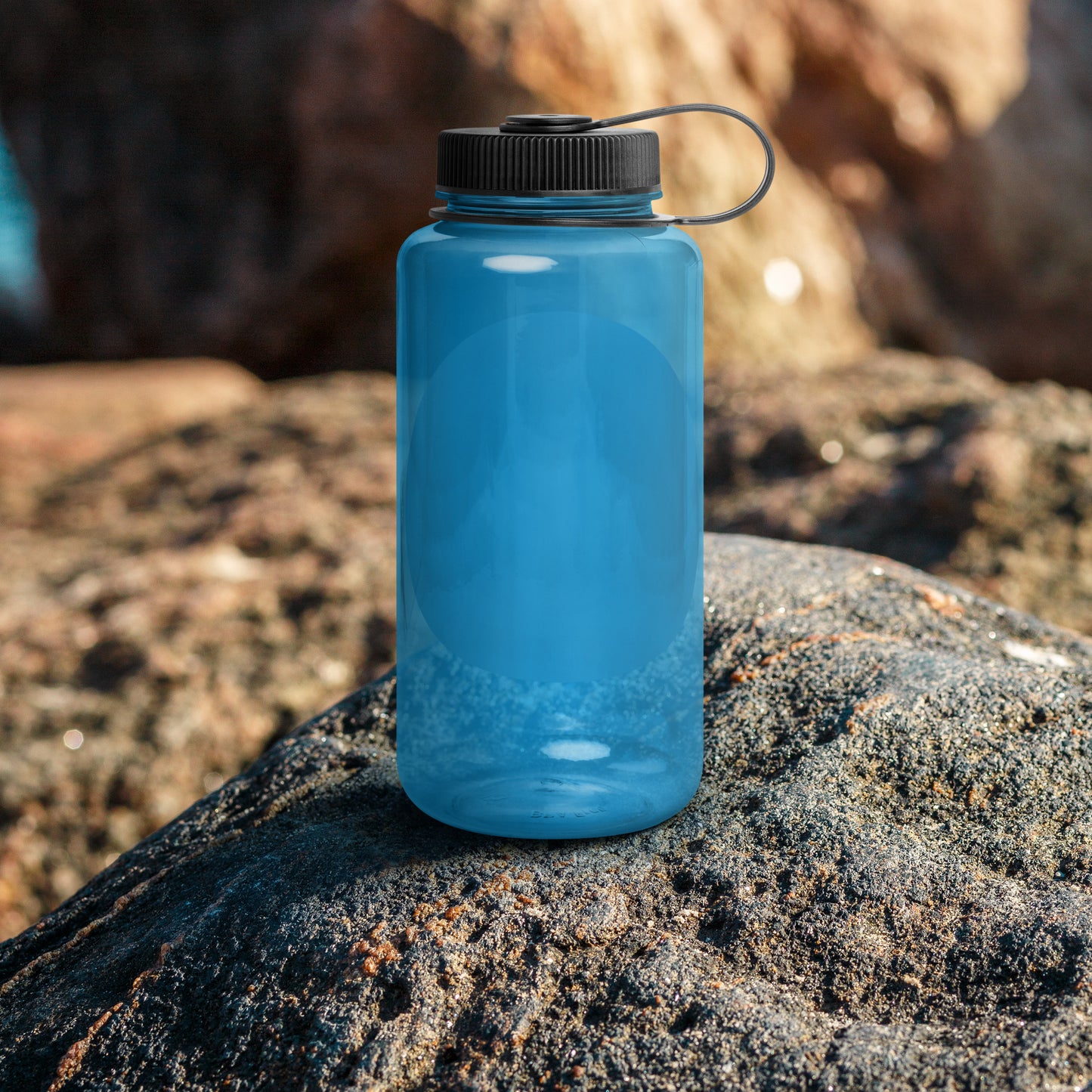 Wide mouth plastic water bottle